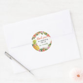 Tropische Floral Birthday Sticker Labels (Envelop)