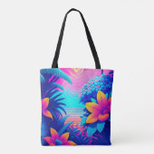 Tropische Floral Draagtas (Achterkant)