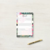 Tropische Floral Flowers laten bioscoop botanisch  Post-it® Notes (Op bureau)