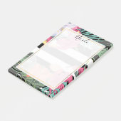 Tropische Floral Flowers laten bioscoop botanisch  Post-it® Notes (Schuin)