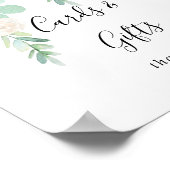 Tropische Floral-Kaarten en cadeaubonzen Poster (Hoek)