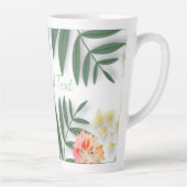 Tropische Floral Latte Mok (Rechts)