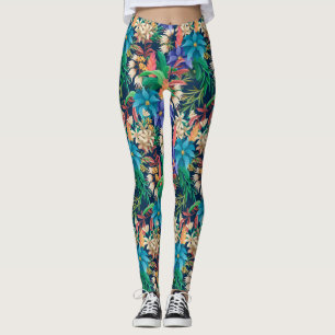 Tropische Floral Leggings