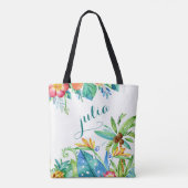 Tropische Floral moeder van de Bride Tote Bag (Achterkant)