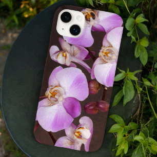 Tropische Floral Paars en White Orchids Foto Case-Mate iPhone 14 Plus Hoesje