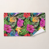 Tropische Floral Summer Mood Pattern Bad Handdoek (Handdoek)
