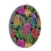 Tropische Floral Summer Mood Pattern Dartbord (Voorkant Links)