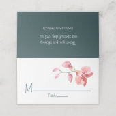 Tropische Floral Wedding Persoonlijk (Buitenkant ongevouwen)