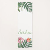 Tropische Floral Yogamat (Voorkant)
