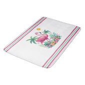 Tropische/Florida roze flamingo Badmat (Gekanteld)