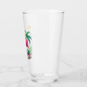 Tropische/Florida roze flamingo Glas (Links)