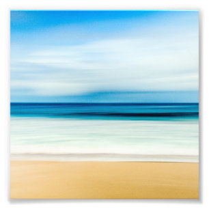 Tropische Florida Sandy Beach, Ocean & Waves Foto Afdruk