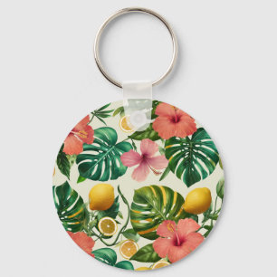 Tropische Fruit Bloemensleutelhanger Sleutelhanger