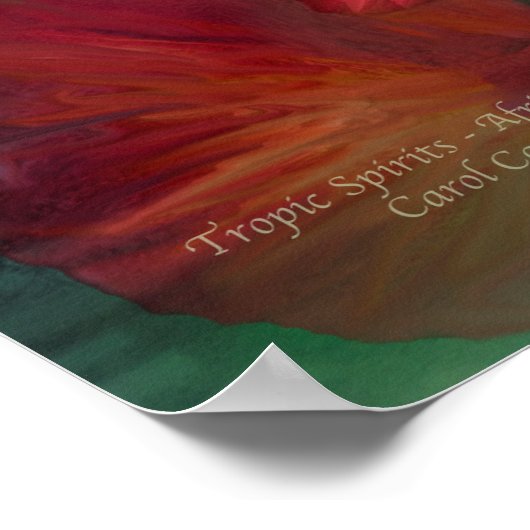 Tropische gedistilleerde dranken - Afrikaanse gray Poster (Hoek)