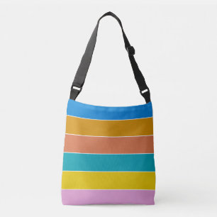 Tropische Gestreepte Kleuren van Bonaire Crossbody Tas