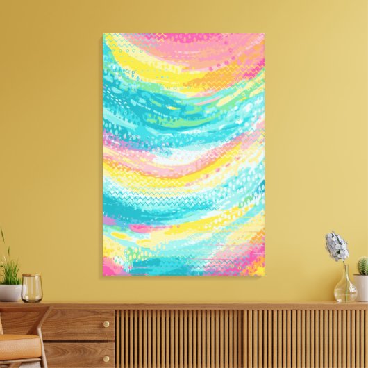 Tropische getijdenpoel dromen canvas afdruk (Insitu (Woonkamer))