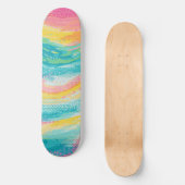 Tropische getijdenpoel dromen skateboard (Voorkant)