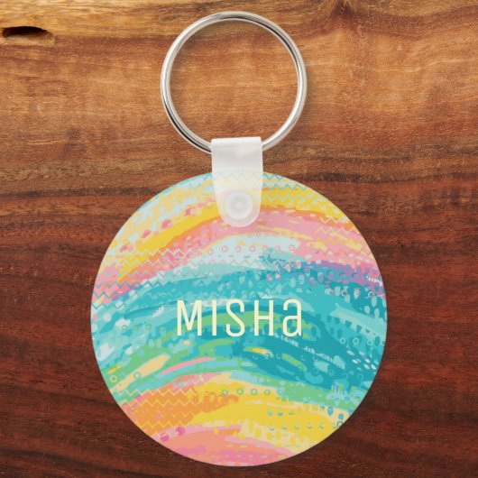 Tropische Getijdenpoel Dromen Sleutelhanger (Voorkant)