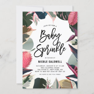 Tropische gevarieerde kousenplanten Baby Sprinkle Kaart