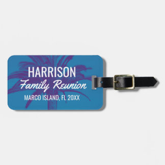 Tropische gezinshereniging bagagelabel
