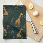 Tropische Giraffe Hangout Theedoek (Quarter Fold)