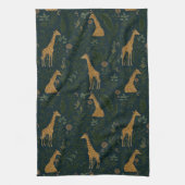 Tropische Giraffe Hangout Theedoek (Verticaal)