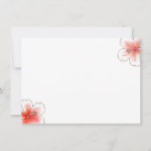 Tropische Glitter Bachelorette Party Bruine Bruid Bedankkaart (Achterkant)