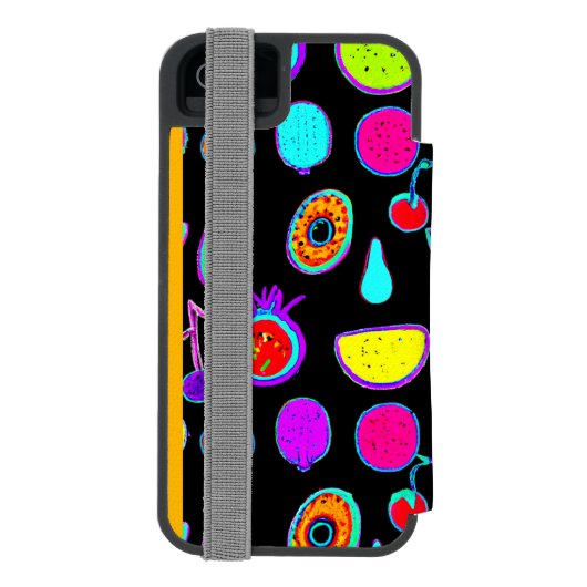 Tropische gloed explosie incipio iPhone portemonnee hoesje (Agenda Achterkant)