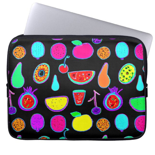 Tropische gloed explosie laptop sleeve (Voorkant)