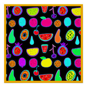 Tropische gloed explosie perfect poster