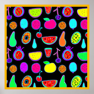 Tropische gloed explosie poster