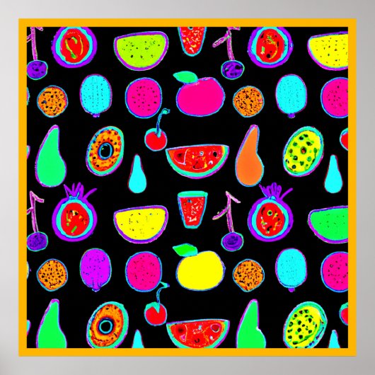 Tropische gloed explosie poster (Voorkant)