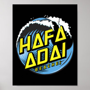 Tropische golf Hafa Adai stranden - 671 Gu Guam Poster