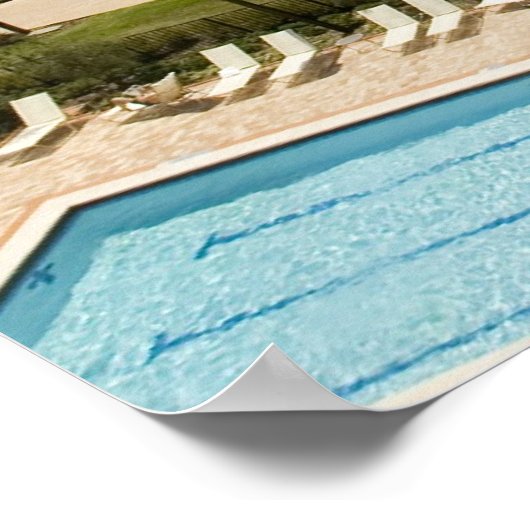 Tropische Golf Resort Print (Hoek)