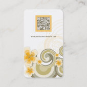 Tropische golven Hibiscus Beach Summer Palm Trees Visitekaartje (Achterkant)