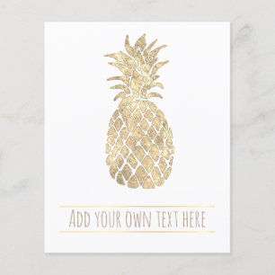 tropische gouden anananas flyer