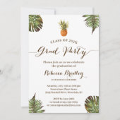 Tropische gradustrie Luau-ananassolbladeren Kaart (Voorkant)