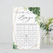 Tropische Greenery Bridal vind het Game van de Gas (Staand voorkant)