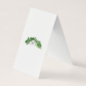 Tropische Greenery Foliage Visitekaartjes (Achterkant)