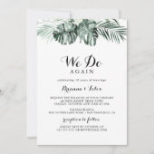 Tropische Greenery White we doen het opnieuw met V Kaart (Voorkant)