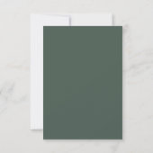 Tropische Greenery White Wedding Menu Keuze RSVP (Achterkant)