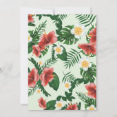 Tropische groen exotische parrots Wild Birthday Kaart (Achterkant)