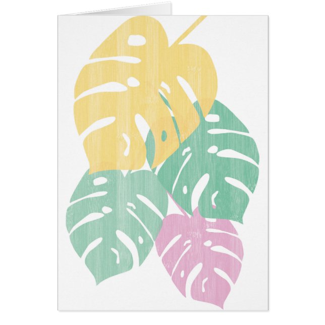 Tropische groen - Monstera Leaves (Voorkant)