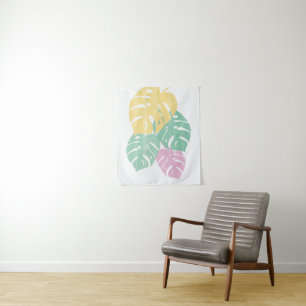 Tropische groen - Monstera Leaves Wandkleed