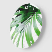 Tropische groene bladeren grote klok (Hoek)