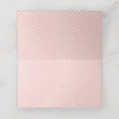 Tropische groene bladeren roze bruiloft gevouwen e (Binnenkant ongevouwen)