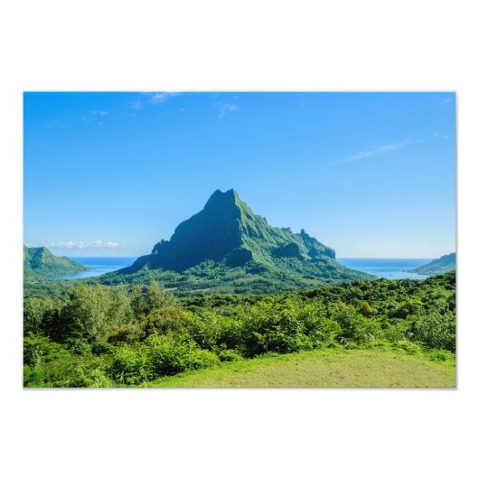 Tropische groene Moorea foto-afdrukken Foto Afdruk (Voorkant)
