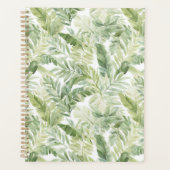 Tropische groene palmboombladeren planner (Voorkant)