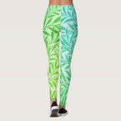 tropische groene wilde bladeren botanisch leggings (Achterkant)