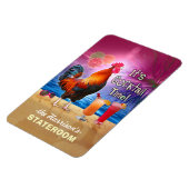 Tropische Haan Cocktail Grappige Cruise Stateroom Magneet (Linkerzijde)